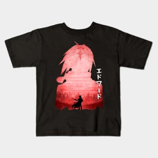 Minimalist Silhouette Edward Kids T-Shirt